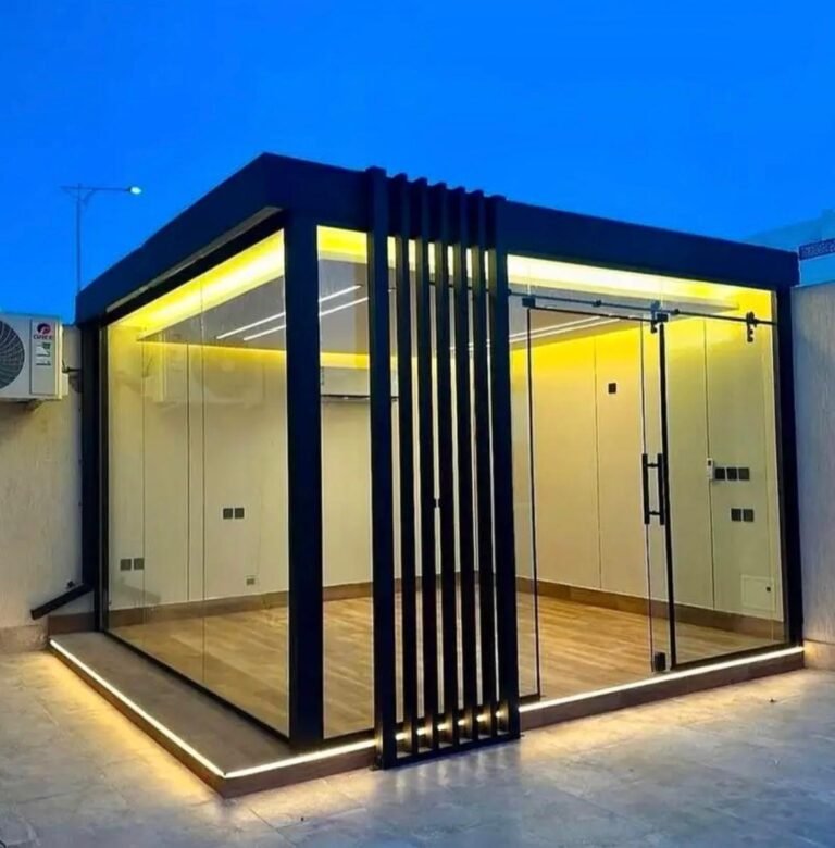 عمل مجالس خارجية مجالس زجاجية فخمة بالرياض حي القيروان